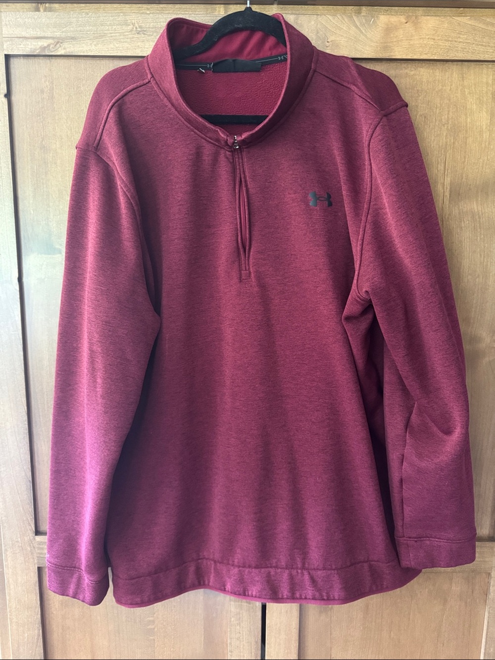 3X Tall men’s Under Armour Burgundy Quarter-Zip Pullover
